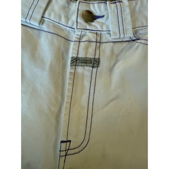 Marithe Francois Girbaud white with purple stitching shorts - Picture 4 of 5